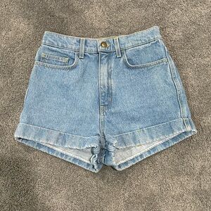 American Apparel Light Blue Jean Shorts 27